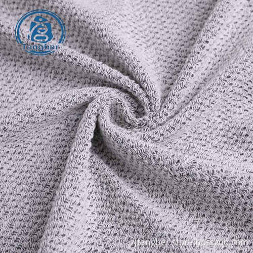tissu éponge jacquard de coton polyester